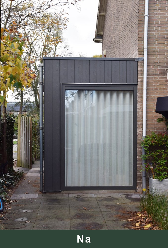 Bouwbedrijf Vrasdonk Graaf Jankade Alkmaar huis buiten aanbouw na 1